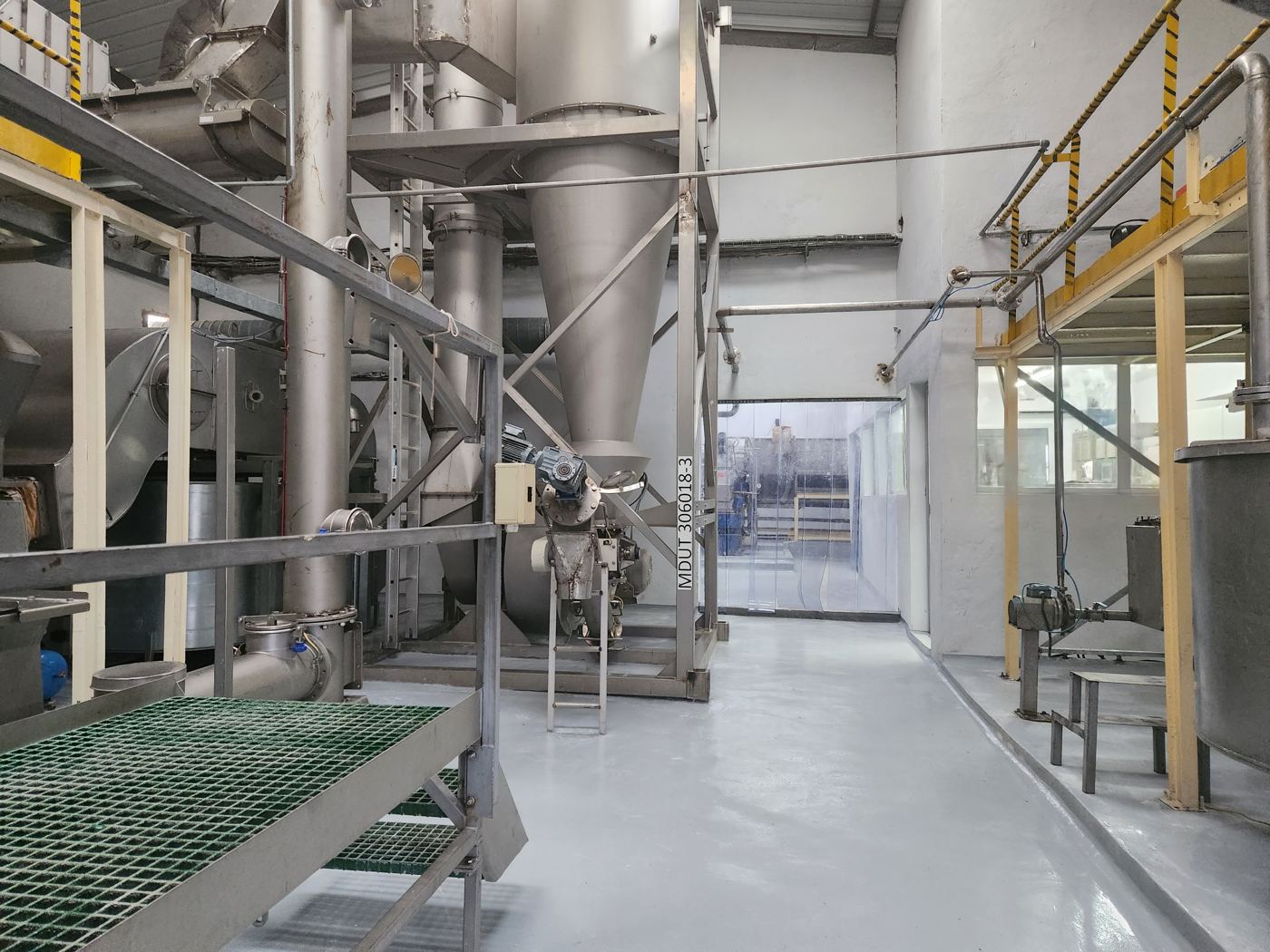 Stainless-steel processing line inside a DADTCO factory